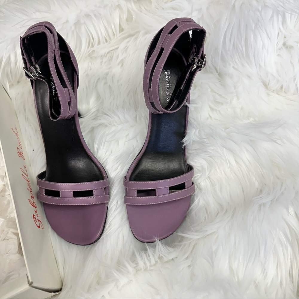 Gabriella Rocha Purple Ankle Strap Sexy Heels